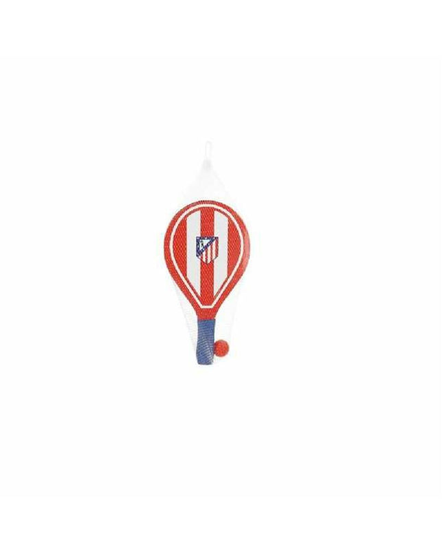 Atlético Madrid strandschepjes toy set featuring miniature football figures in team colors, ideal for sports-themed games and play.