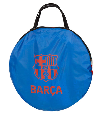 F.C. Barcelona football goal for outdoor sports, 120x80x80 cm, with the Barcelona logo visible in a sports setting.