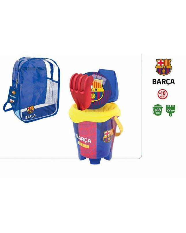 Colorbaby 18 cm strand speelgoedset with colorful plastic rings, ideal for outdoor play and sports activities.