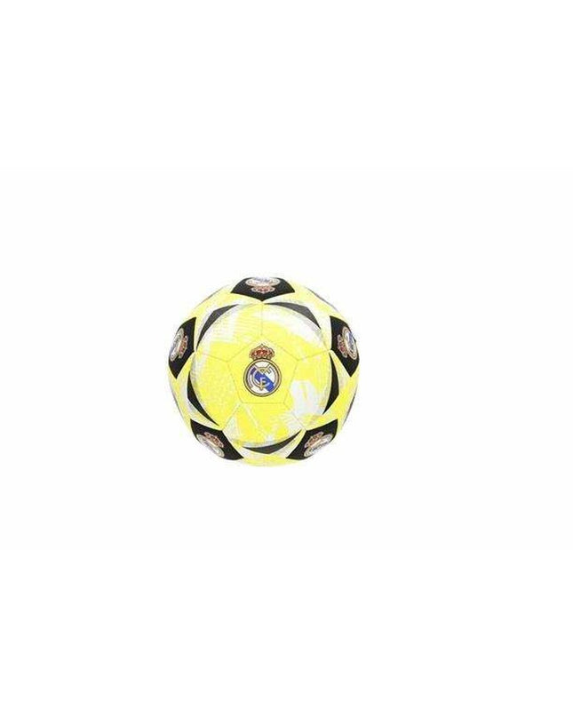 Real Madrid C.F. soccer ball, 21 cm diameter, colorful design, perfect for outdoor play and sports activities.