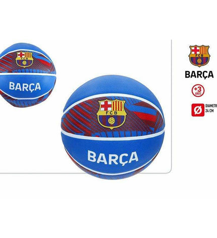 F.C. Barcelona basketball toy, 24 cm, featuring team logo and vibrant colors, suitable for sports and outdoor play.