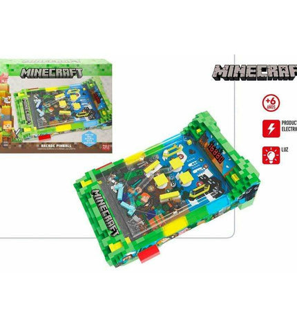 Minecraft hockey board game, colorful toy set for kids, featuring Minecraft-themed game pieces and accessories for fun gameplay.