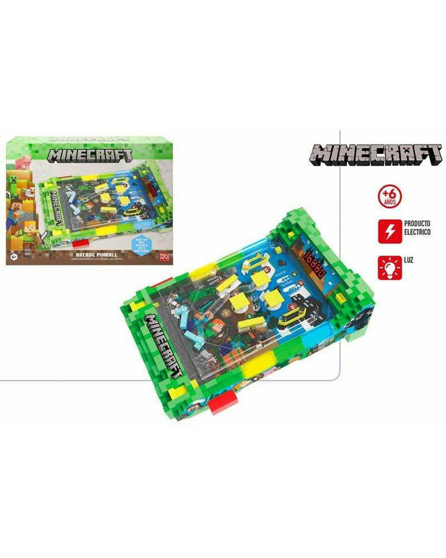 Minecraft hockey board game, colorful toy set for kids, featuring Minecraft-themed game pieces and accessories for fun gameplay.