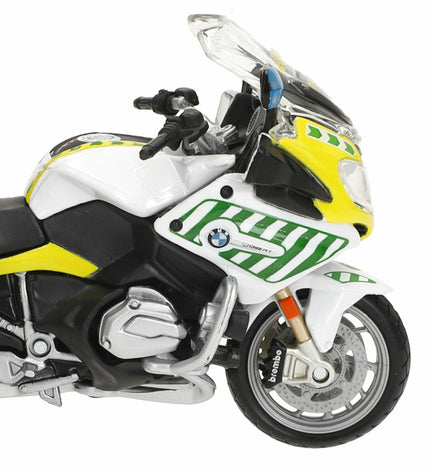 BMW R 1200 RT Guardia Civil toy motorcycle model in 1:18 scale, detailed miniature vehicle for play and display.