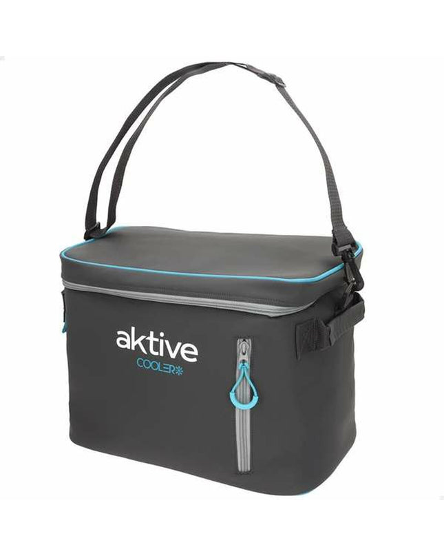 Aktive 18L cooler box for camping and outdoor activities, compact 34x21x26 cm with sturdy handle and insulated design