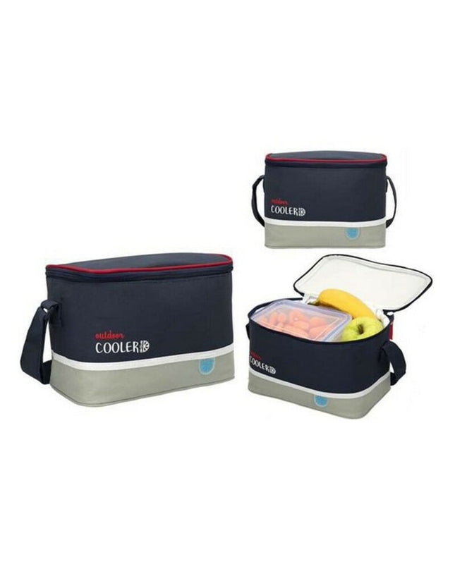 Colorbaby outdoor cooler box in green with 5L capacity, compact PVC camping and outdoor cooler for keeping drinks cold.