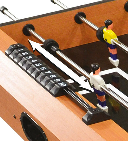 Foldable CB Games foosball table, 101x70x51 cm, for indoor games, featuring colorful players and sturdy construction.