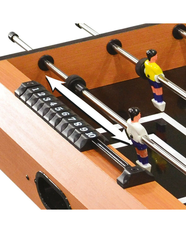 Foldable CB Games foosball table, 101x70x51 cm, for indoor games, featuring colorful players and sturdy construction.
