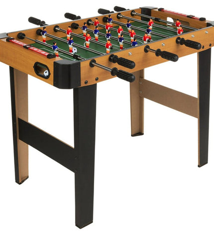 CB Games table football toy, 91x65x46 cm, with miniature players and goal areas, ideal for tabletop gameplay and family fun.