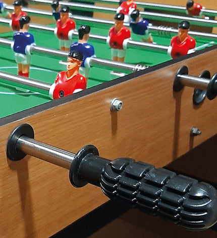 CB Games table football toy, 121 x 79 x 61 cm, featuring miniature players, rods, and goal areas for fun indoor gameplay.