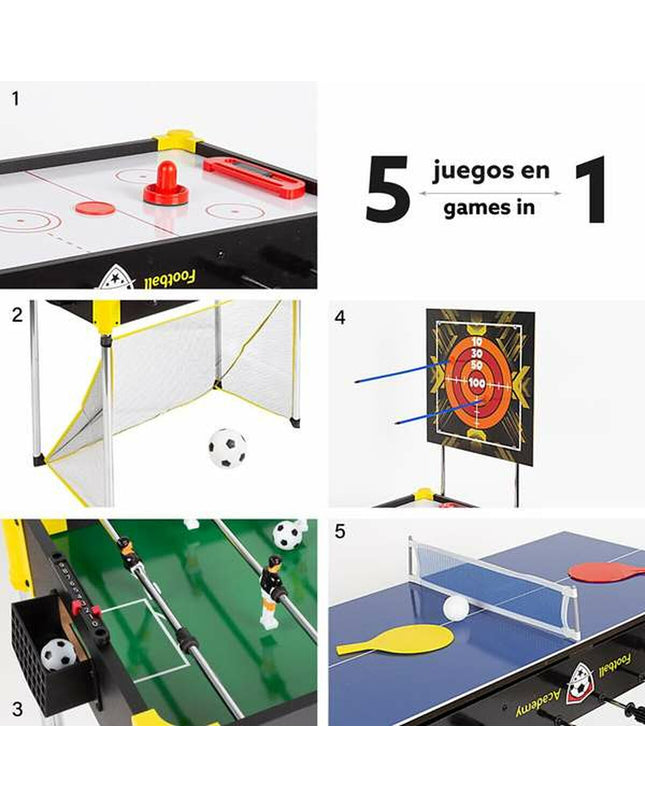 CB Games tabletop foosball table, 90 x 68 x 43 cm, for fun indoor gaming sessions, featuring colorful players and sturdy design.
