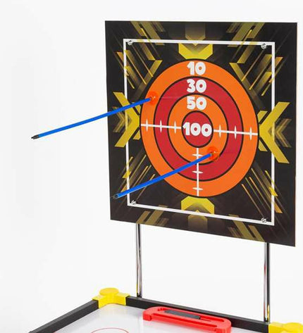 CB Games foosball table, 90 x 68 x 43 cm, with colorful rods and players for fun tabletop soccer gameplay.