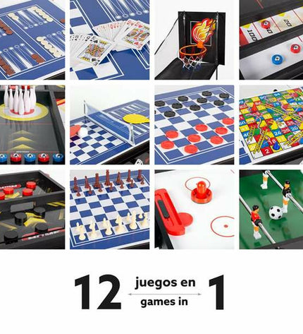 CB Games foosball table measuring 90 x 68 x 43 cm, featuring colorful player figures and sturdy construction for tabletop gameplay.