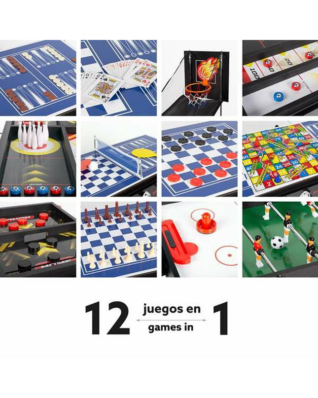 CB Games foosball table measuring 90 x 68 x 43 cm, featuring colorful player figures and sturdy construction for tabletop gameplay.