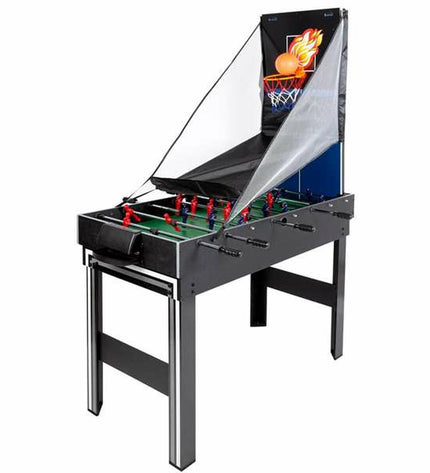 CB Games multi-spel tafel with colorful game accessories, 124x81x60 cm, plastic play table for fun gaming activities