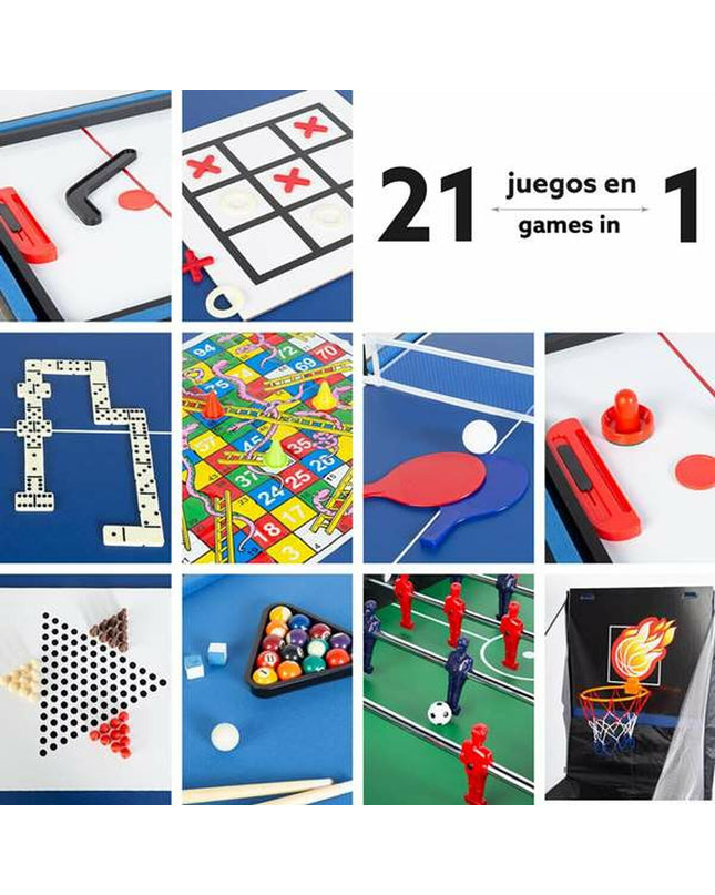 CB Games Multi-spel tafel, plastic game table measuring 124x81x60 cm, ideal for playing board games and family fun.