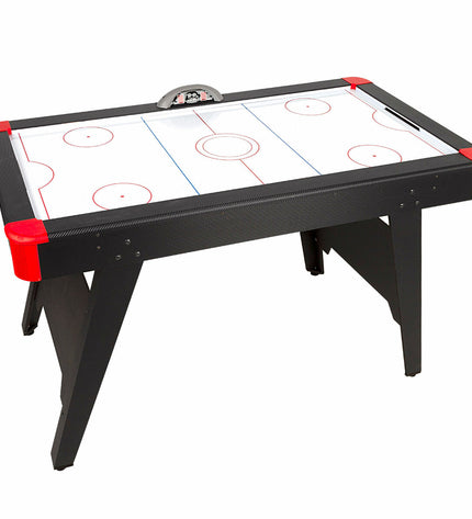 CB Games hockey table with 137x84x73 cm size, featuring colorful gameplay setup and sturdy design for indoor fun.
