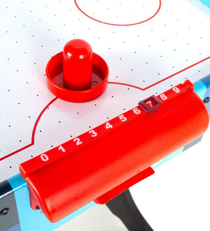 CB Games hockey table for kids, 81x63x42 cm, with paddles and score counters, perfect for fun indoor game sessions.