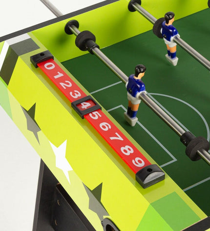 Colorbaby hockey table for kids, colorful game with paddles and puck, suitable for children's playroom or game area.