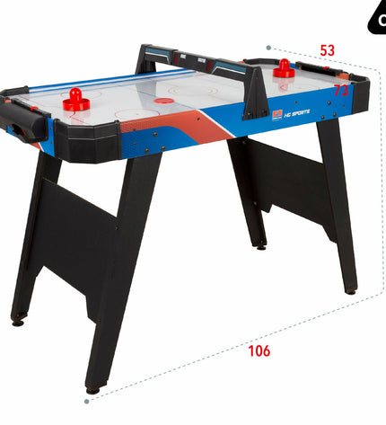 CB Games hockeytafel toy, 106x75x53 cm, featuring colorful hockey sticks and a playing field for fun table hockey gameplay.
