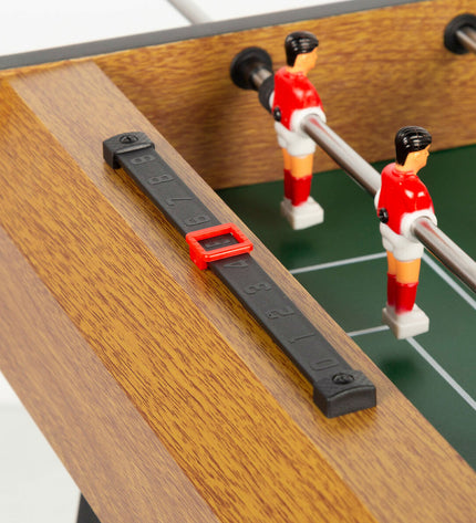 Colorbaby children’s foosball table in bright colors, measuring 70x65x37 cm, designed for kids' playroom fun.