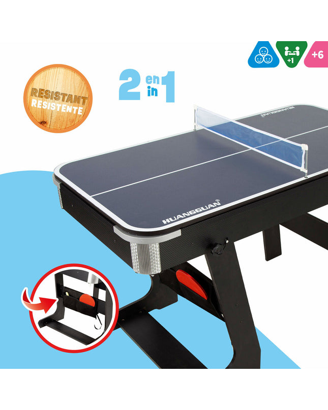 CB Games pool table, compact 120x73x61 cm, toy game with billiard cues and balls for kids' fun and play.