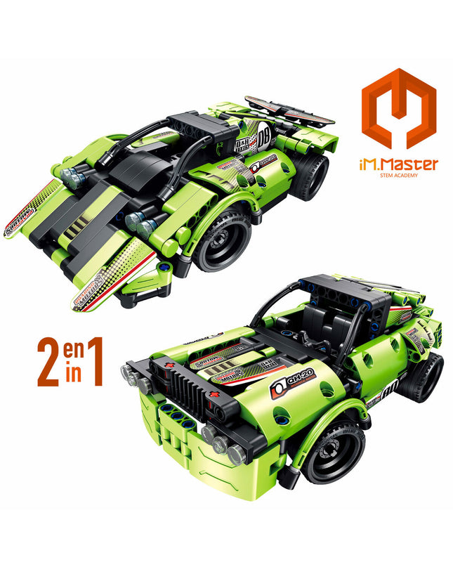 IM Master Bouwspel 335 onderdelen, speelgoed en games with colorful plastic building pieces and various construction components.