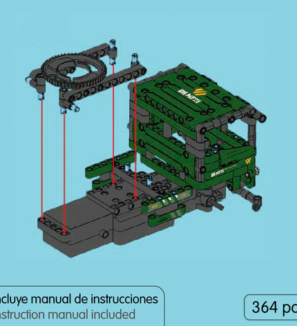 IM Master Bouwspel IM Master 364 onderdelen, colorful building blocks and pieces for creative construction play.