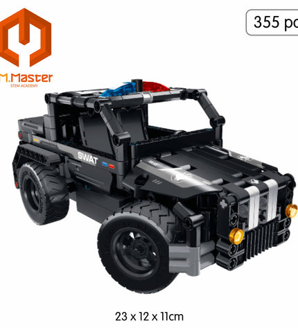 IM Master Bouwspel 355 onderdelen, speelgoed en games set with colorful building pieces and various construction components.