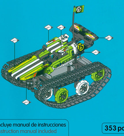 IM Master Bouwspel IM Master 353 onderdelen, colorful building toy set with various pieces for creative construction.