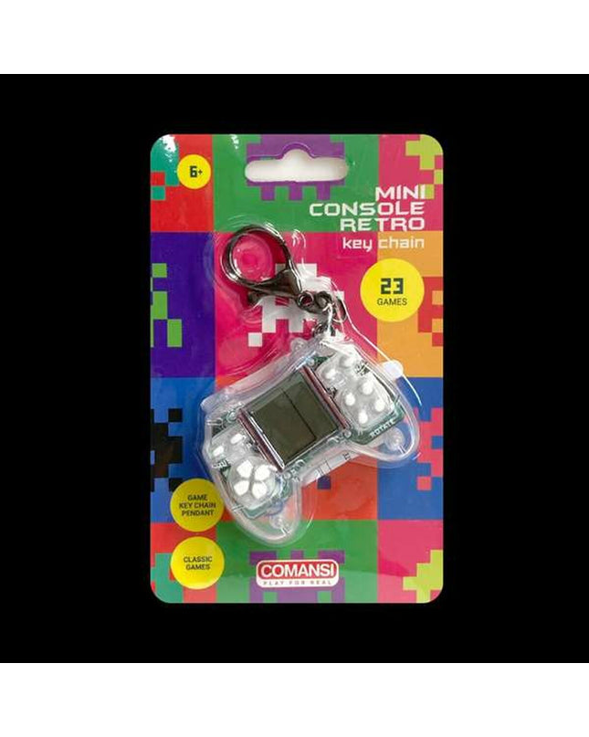 Portable Comansi handheld game console from electronic toys and games, featuring a compact design and colorful buttons.