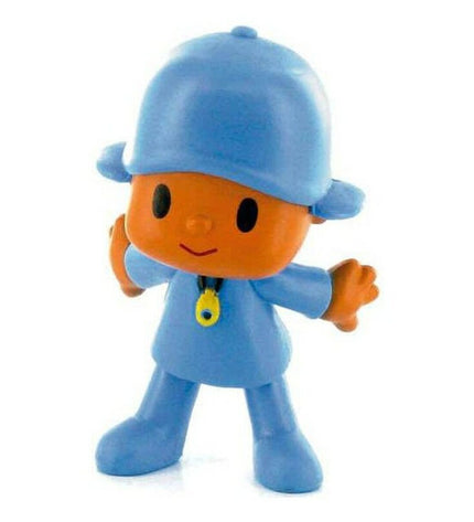 Colorful Pocoyo figure from Comansi, detailed toy poppen en actiefiguren, collectible speelgoed en games.