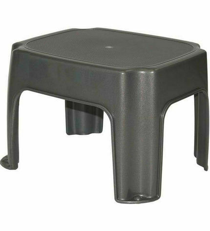 BigBuy Home Kruk Grijs for house and bath, showing a grey wooden stool suitable for bathroom or home decor.
