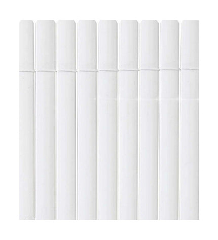 White PVC oval garden fencing panel by Nortene, 1x3 meters, ideal for outdoor garden decoration and boundary marking.