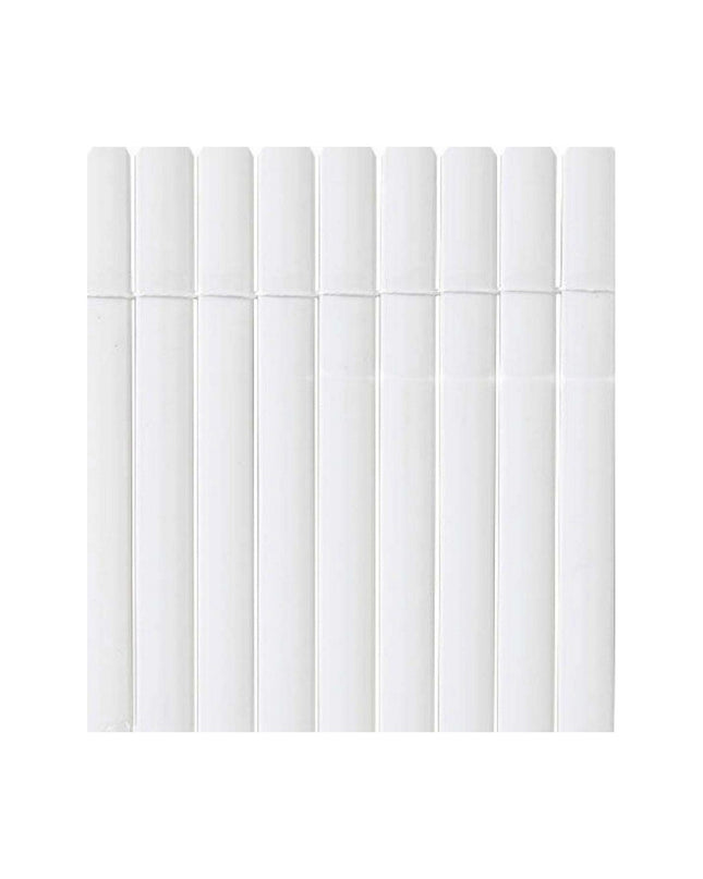 White PVC oval garden fencing panel by Nortene, 1x3 meters, ideal for outdoor garden decoration and boundary marking.