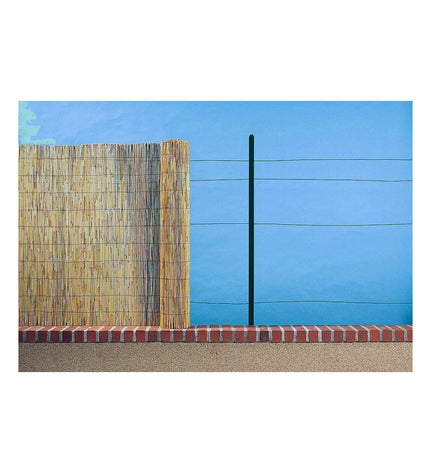EDM Product brown bamboo garden fence, 1x5 meters, outdoor decorative fencing with natural bamboo appearance.