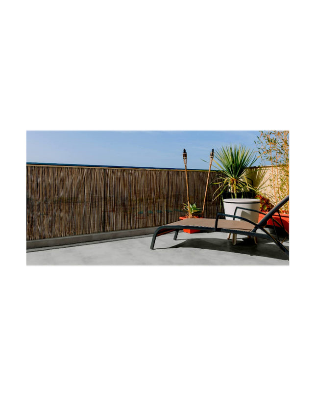 Nortene Fency wick outdoor garden decoration in dark brown, 3-meter length, for enhancing outdoor spaces.