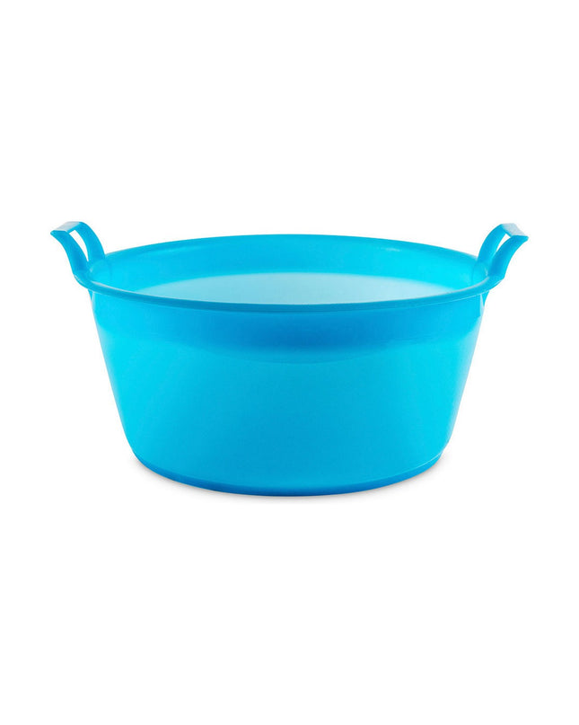 Barbosa Universal laundry basket in polyethylene with 55x47x25.5 cm size and 28-liter capacity, ideal for home organization.