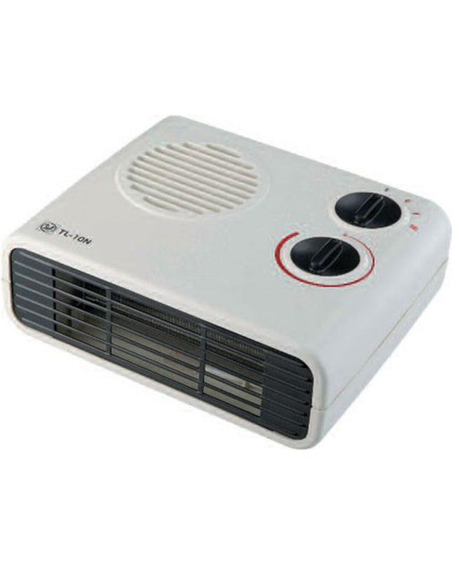 S&P TL10N white 2000W portable heater for home and kitchen, compact design with control panel and vents.
