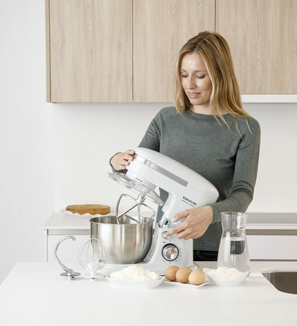 Blue Taurus MIXING CHEF1000 blender and dough mixer with 1000W power and 4L capacity, ideal for home cooking and baking.