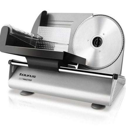 Taurus Cutmaster 150 W slicing machine with stainless steel blade and compact design for home kitchen use
