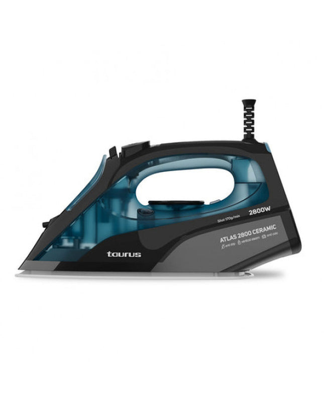 Taurus Atlas 2800W steam iron with ergonomic handle and control dial, suitable for home ironing and fabric care.