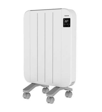 Taurus Nepal 1000 digital heating unit for four rooms, portable home climate control in white, suitable for heating and cooling.
