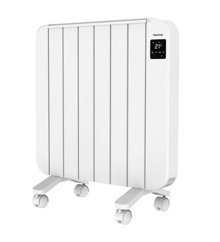 Taurus Persia1500 digital heater with 1500W power, white portable heating device for home comfort and climate control.