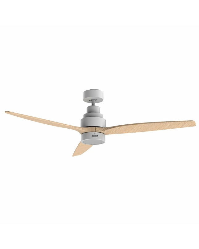 Portable Taurus ceiling fan for home and cooking, featuring adjustable blades and modern design in a close-up view.