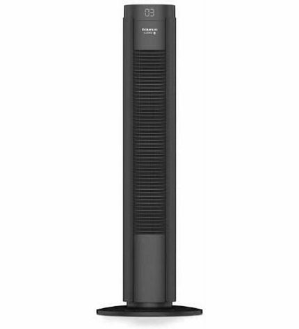 Taurus BABEL digital black portable air conditioner with control panel and vents for home cooling.