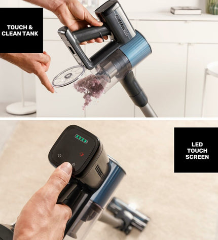 Taurus Steelstofzuiger vacuum cleaner for home cleaning, featuring a sleek design and adjustable hose for floors and surfaces.