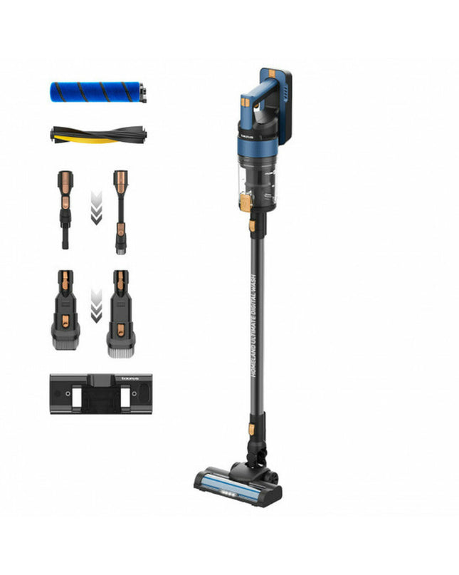 Taurus Homeland Ultimate digital washable steel vacuum cleaner for home cleaning, with a sleek design and multiple attachments.