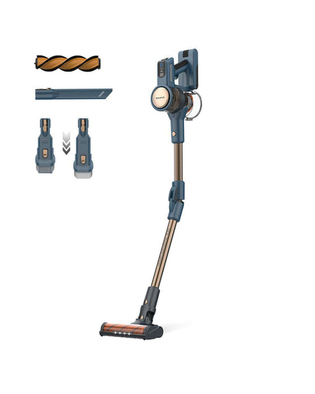 Taurus Steelstofzuiger vacuum cleaner for home cleaning, with a sleek design and adjustable hose for floor and window maintenance.