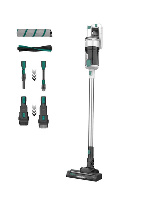 Taurus Nimbus Pure 165W steel vacuum cleaner for home cleaning, with a sleek design and compact build for efficient floor and window cleaning.